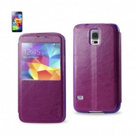 SAMSUNG GALAXY S5 FOLIO WALLET CASES-PURPLE