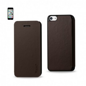 APPLE IPHONE 5C FOLIO WALLET CASES-BROWN
