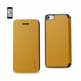 APPLE IPHONE 5C FOLIO WALLET CASES-YELLOW