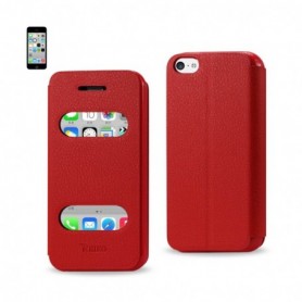 APPLE IPHONE 5C FOLIO WALLET CASES-RED