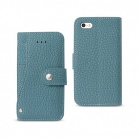 APPLE IPHONE 5/5S/SE FOLIO WALLET CASES-NAVY