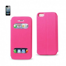 APPLE IPHONE 5/5S/SE FOLIO WALLET CASES-HOT PINK