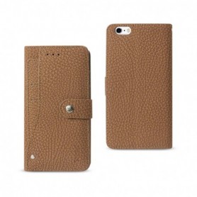 APPLE IPHONE 6/6S PLUS FOLIO WALLET CASES-BROWN