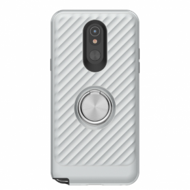 LG STYLO 5 Case with Ring Holder In Silver
