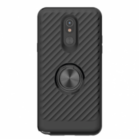 LG STYLO 5 Case with Ring Holder In Black