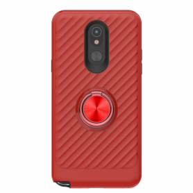 LG STYLO 5 Case with Ring Holder In Red