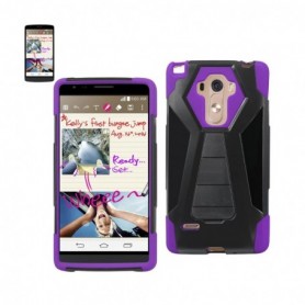 LG G STYLO KICKSTAND CASES-PURPLE BLACK