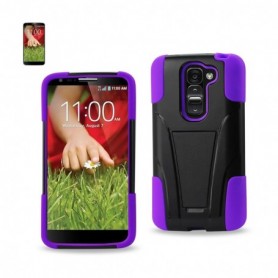 LG G2 MINI KICKSTAND CASES-PURPLE BLACK