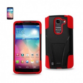 LG G PRO 2 KICKSTAND CASES-RED BLACK