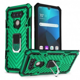 Kickstand Anti-Shock And Anti Falling Case for LG HARMONY 4 In Green
