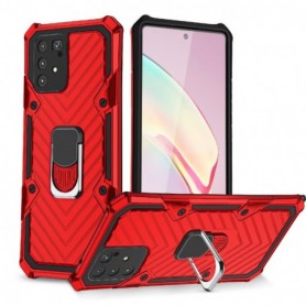 Kickstand Anti-Shock And Anti Falling Case for SAMSUNG GALAXY A91 In Red