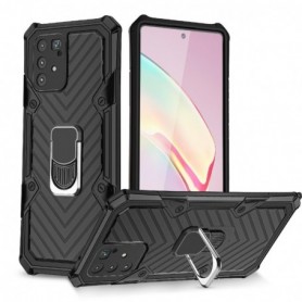 Kickstand Anti-Shock And Anti Falling Case for SAMSUNG GALAXY A91 In Black