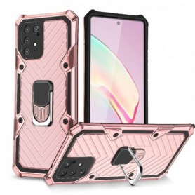 Kickstand Anti-Shock And Anti Falling Case for SAMSUNG GALAXY A91 In Rose Gold