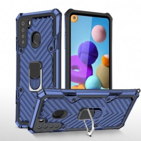 Kickstand Anti-Shock And Anti Falling Case for SAMSUNG GALAXY A21 In Blue