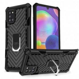 Kickstand Anti-Shock And Anti Falling Case for SAMSUNG GALAXY A31 In Black