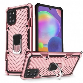 Kickstand Anti-Shock And Anti Falling Case for SAMSUNG GALAXY A31 In Rose Gold