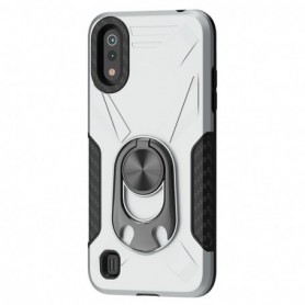 SAMSUNG GALAXY A01 Case with Ring Holder In Silver