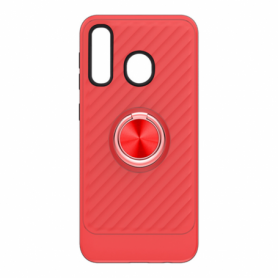 SAMSUNG GALAXY A20 Case with Ring Holder In Red