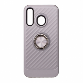 SAMSUNG GALAXY A20 Case with Ring Holder In Silver