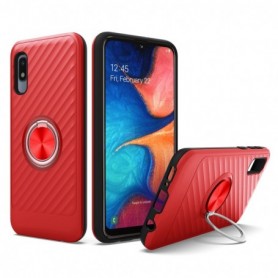 SAMSUNG GALAXY A10E Case with Ring Holder In Red