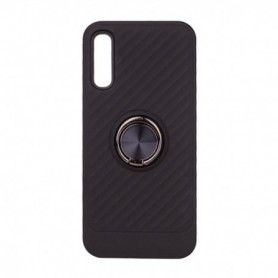 SAMSUNG GALAXY A70 Case with Ring Holder In Black