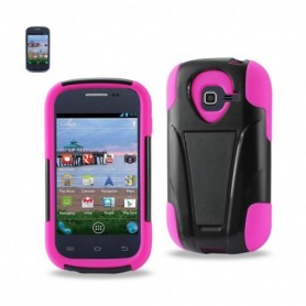 SAMSUNG GALAXY DISCOVER KICKSTAND CASES-HOT PINK BLACK
