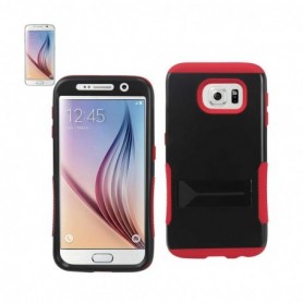 SAMSUNG GALAXY S6 KICKSTAND CASES-RED BLACK