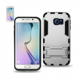 SAMSUNG GALAXY S6 EDGE KICKSTAND CASES-BLACK SILVER