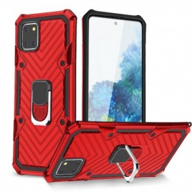 Kickstand Anti-Shock And Anti Falling Case for SAMSUNG GALAXY A81 In Red