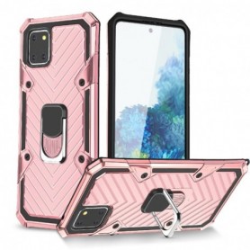 Kickstand Anti-Shock And Anti Falling Case for SAMSUNG GALAXY A81 In Rose Gold
