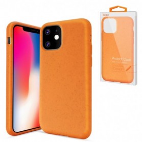 ReikoAPPLE IPHONE 11 Wheat Bran Material Silicone Phone Case In Orange