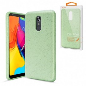 LG STYLO 5 Wheat Bran Material Silicone Phone Case In Green