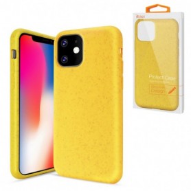 ReikoAPPLE IPHONE 11 Wheat Bran Material Silicone Phone Case In Yellow