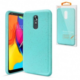 LG STYLO 5 Wheat Bran Material Silicone Phone Case In Blue