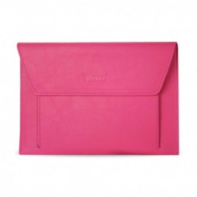 PREMIUM LEATHER CASE POUCH FOR 8.2INCHES IPADS AND TABLETS In HOT PINK
