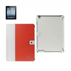 APPLE IPAD 3 FOLIO WALLET CASES-WHITE ORANGE