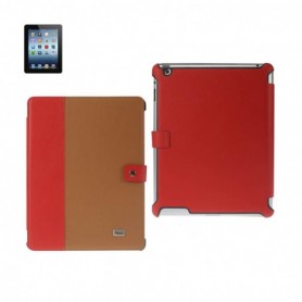 APPLE IPAD 3 FOLIO WALLET CASES-RED BROWN