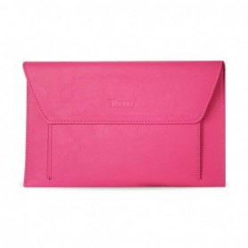 PREMIUM LEATHER CASE POUCH FOR 11.6INCHES IPADS AND TABLETS In HOT PINK
