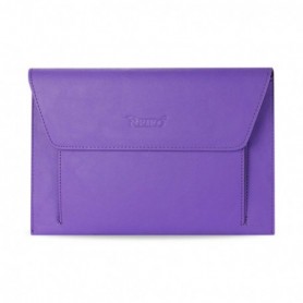 PREMIUM LEATHER CASE POUCH FOR 7INCHES IPADS AND TABLETS In PURPLE