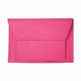 PREMIUM LEATHER CASE POUCH FOR 8.9INCHES IPADS AND TABLETS In HOT PINK