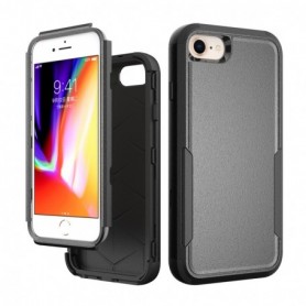 3in1 Hybrid Heavy Duty Defender Rugged Armor Military Grade Case For APPLE IPHONE SE2/7/8 In Black