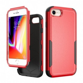 3in1 Hybrid Heavy Duty Defender Rugged Armor Military Grade Case For APPLE IPHONE SE2/7/8 In Red