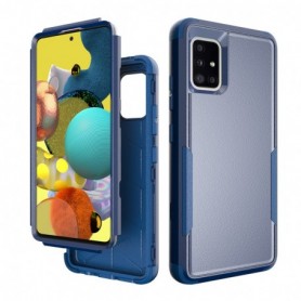 3in1 Hybrid Heavy Duty Defender Rugged Armor Military Grade Case For SAMSUNG GALAXY A51 5G In Blue