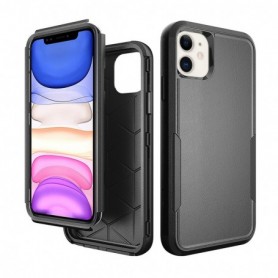 3in1 Hybrid Heavy Duty Defender Rugged Armor Case For APPLE IPHONE 11 In Black