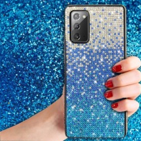 Design Diamond Case For SAMSUNG GALAXY NOTE 20 In Blue