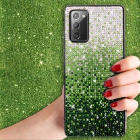 Design Diamond Case For SAMSUNG GALAXY NOTE 20 In Green