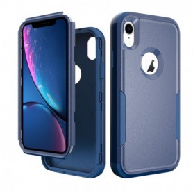 3in1 Hybrid Heavy Duty Defender Rugged Armor Case For APPLE IPHONE XR In Blue