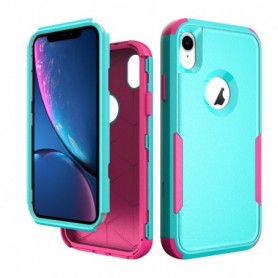 3in1 Hybrid Heavy Duty Defender Rugged Armor Case For APPLE IPHONE XR In Green