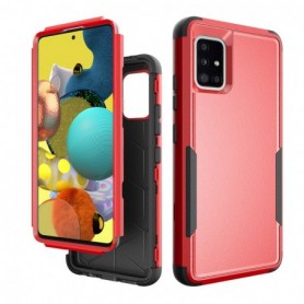 3in1 Hybrid Heavy Duty Defender Rugged Armor Military Grade Case For SAMSUNG GALAXY A51 5G In Red
