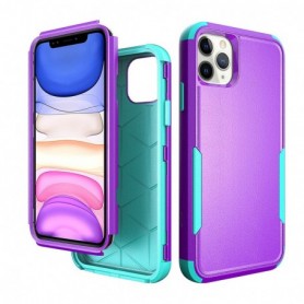 3in1 Hybrid Heavy Duty Defender Rugged Armor Case For APPLE IPHONE 11 PRO MAX In Purple